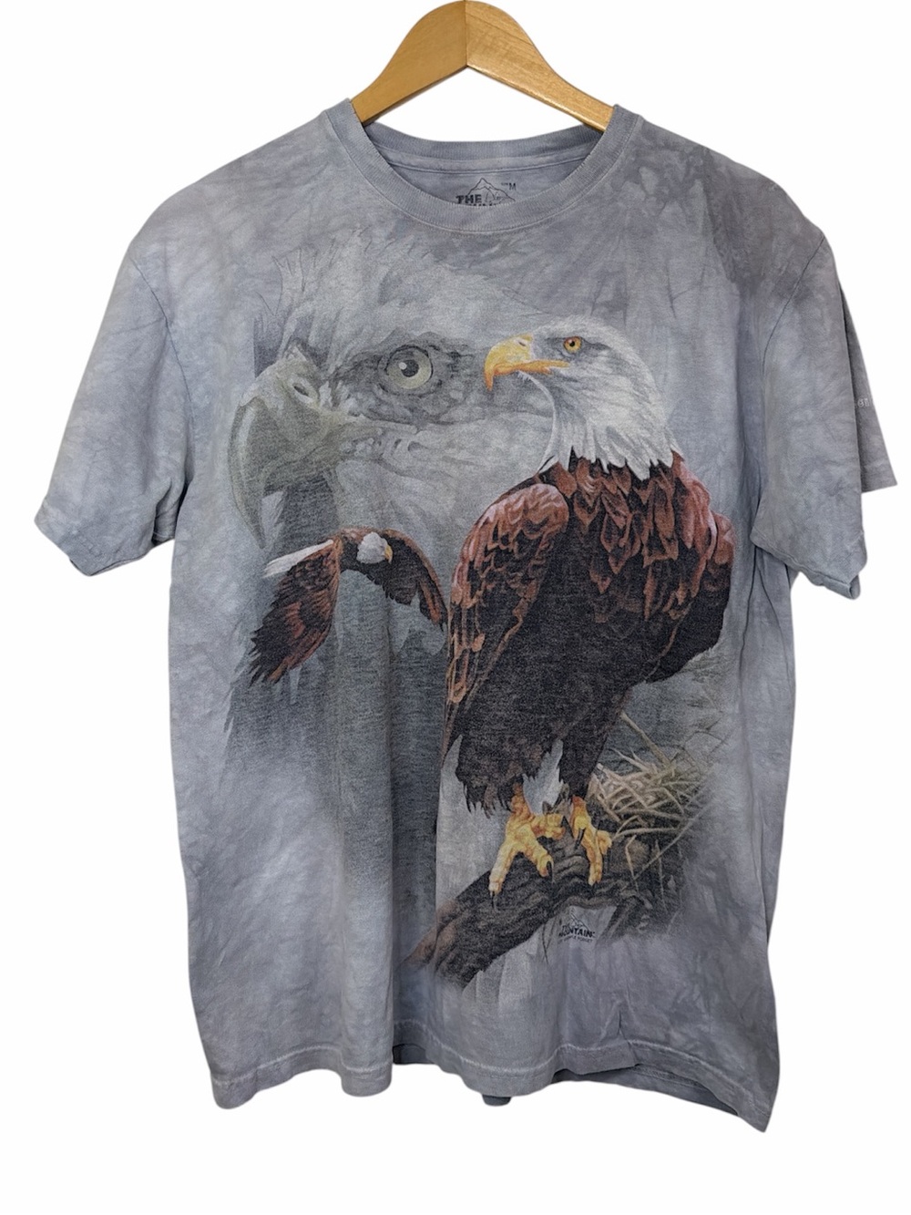 The Mountain Bald Eagle Tie Dye Graphic T-Shirt Harrison Hot Springs M